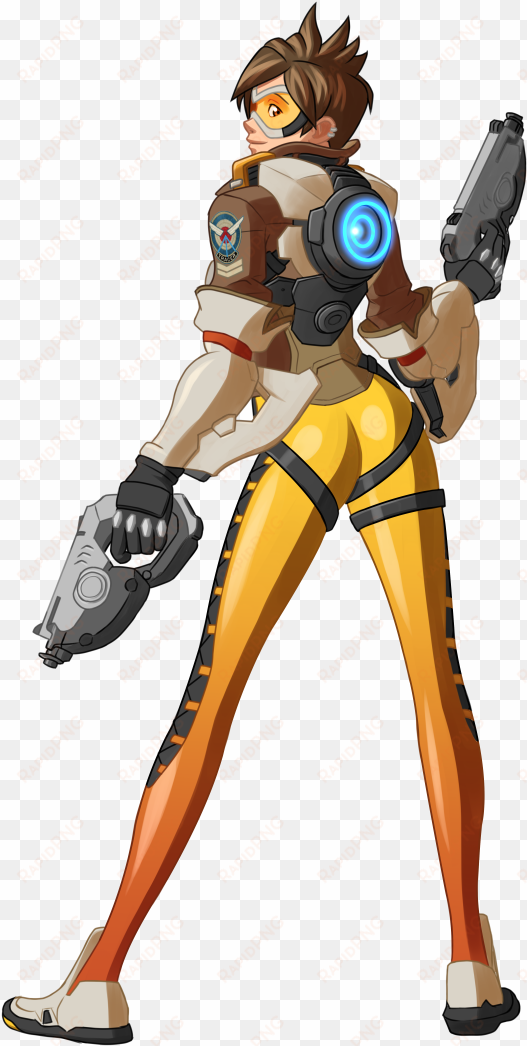 tracer overwatch png - tracer butt pose transparent