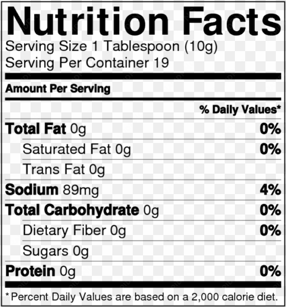 traditional chimichurri nutrition facts - birch tree nutrition facts