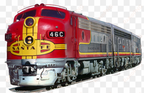 train transparent background - santa fe super chief