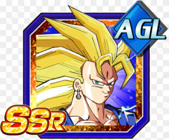 transcended potara warrior super saiyan 3 vegito - dokkan battle vegeta ssj2 agi