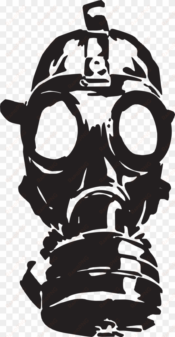 transparent art gas mask - gas mask vector png