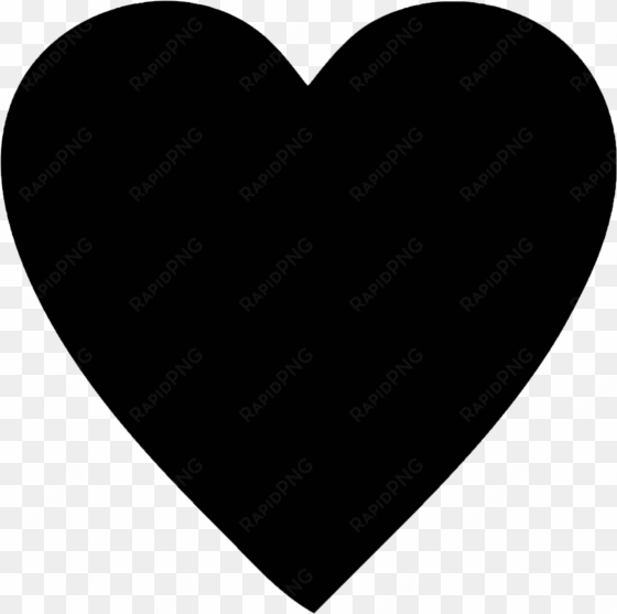 transparent black hearts tumblr - black heart