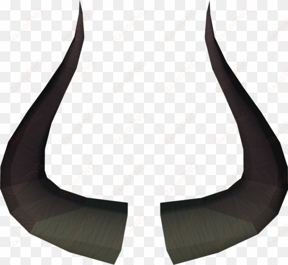 transparent black horns - horn