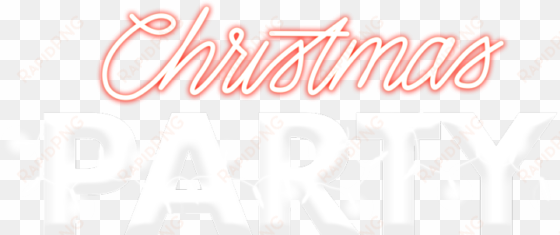 transparent christmas party logo