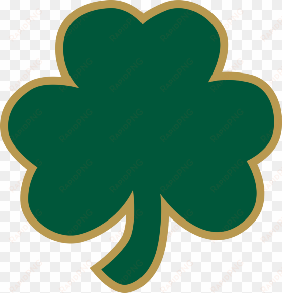 transparent clover notre dame - notre dame shamrock logo png