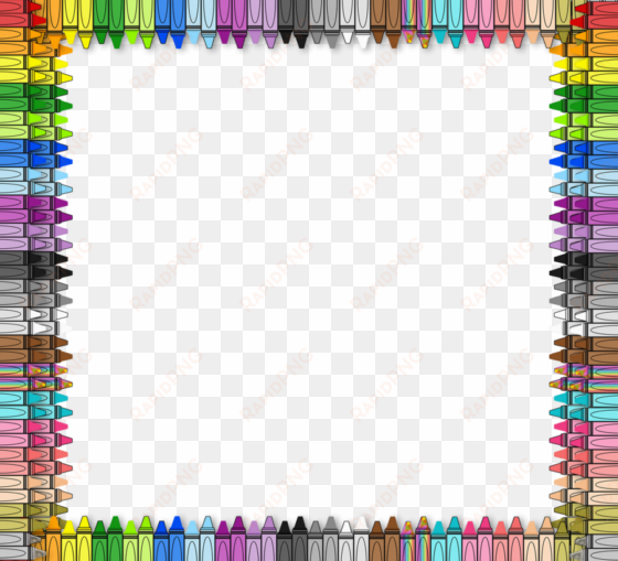 transparent crayon border clipart crayon drawing clip - crayon border transparent background
