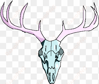 transparent deer skull by lemon knight on deviantart - deer skull pixel art