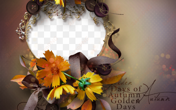 transparent elegant autumn png photo frame gallery - elegant photo frames png