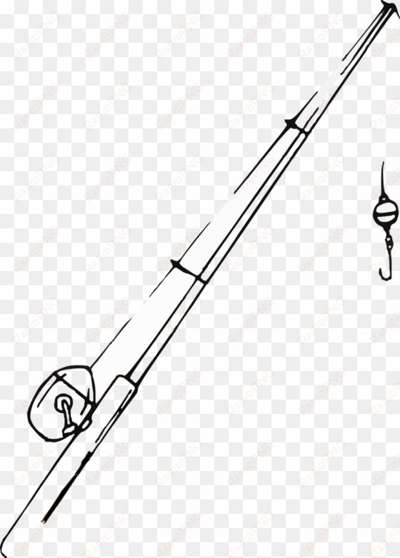 Transparent Fishing Rod Clipart Fishing Rods Clip Art - Easy Fishing Pole Drawing transparent png image