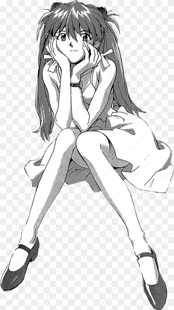 transparent manga asuka requested by anon~ - figure drawing