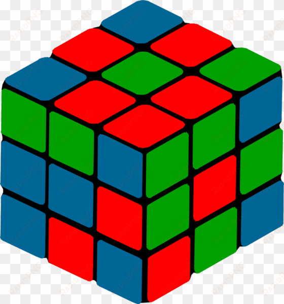 Transparent Objects Cube Shape - Rubix Cube Public Domain transparent png image