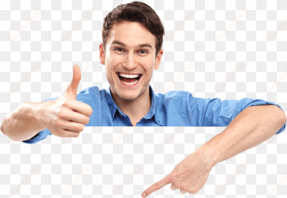 transparent person stock photo - person with thumbs up png