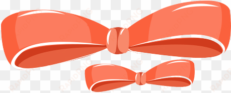 transparent stock bow tie shoelace knot red orange - bow tie