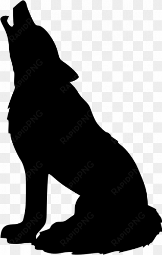 transparent stock wolf silhouette vector image - wolf silhouette