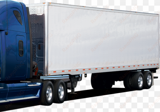 transparent trailer truck - truck and trailer png