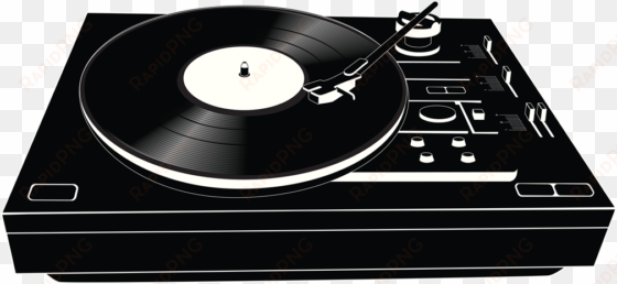 transparent vinyl record player - turntable png