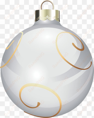 transparent white christmas ball png picture - christmas day