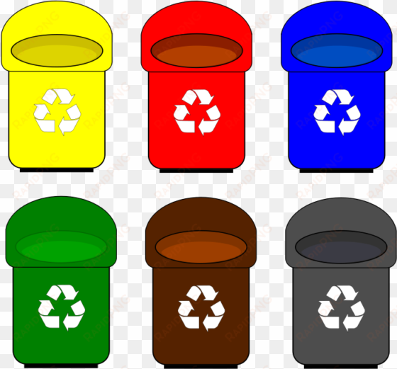 trash clipart recycle bin - contenedores de reciclaje dibujos