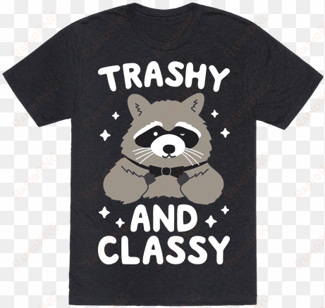trashy and classy raccoon mens t-shirt - boys graphic t shirts