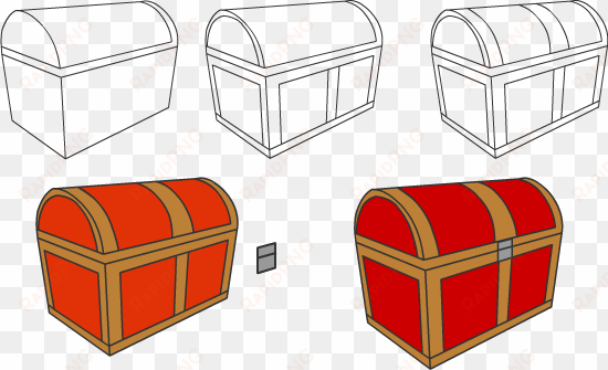 treasure chest step - step by step treasure chest