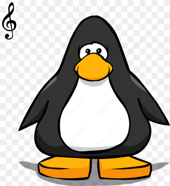 treble clef pin pc - club penguin mini sombrero