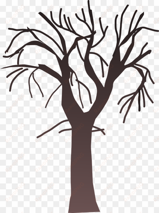 tree bare branches - barren tree clip art