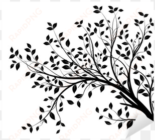 tree branches silhouette isolated white background - write romantic fiction [book]