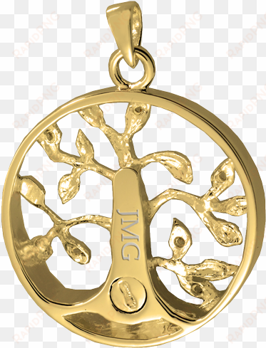 tree of life cremation jewelry back urn opening and - tree of life gold png transparent