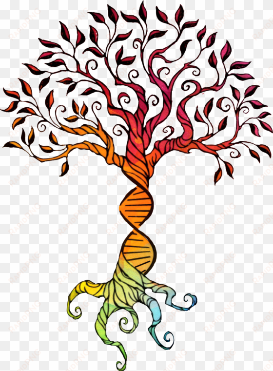 treeoflife watercolor rainbow dna brelfie rainbowbaby - simple oak tree drawing