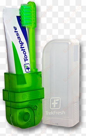 trekfresh portable toothbrush, toothpaste, floss & - portable toothbrush