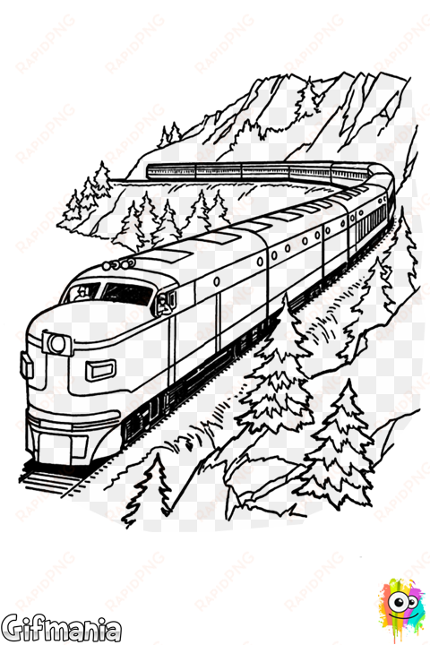 tren de mercancías train coloring pages, printable - lego train colouring pages