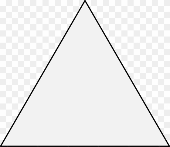 triangle - black triangle with a white outline