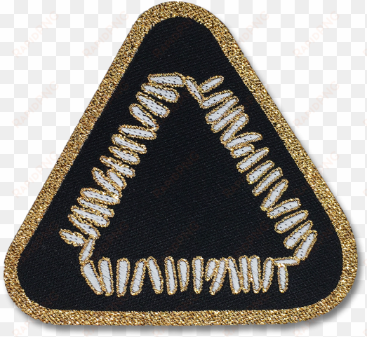 triangle logo woven patch - rapping