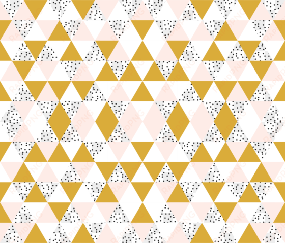 triangle wholecloth // pale pink gold b/w dots // small - triangle