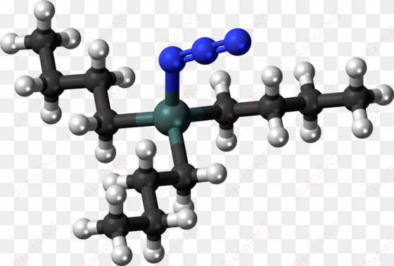 tributyltin azide 3d ball - christian cross