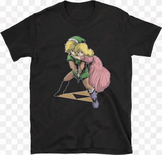 triforce - zelda - black - t-shirt