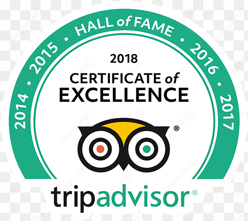 Trip Advisor Hall Of Fame - Tripadvisor Certificate Of Excellence Hall Of Fame transparent png image