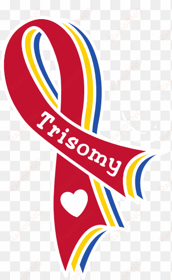 trisomy awareness ribbon - trisomy ribbon