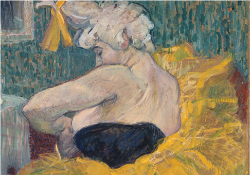 triunfo da cor banner - henri de toulouse lautrec la clownesse cha u kao 1895