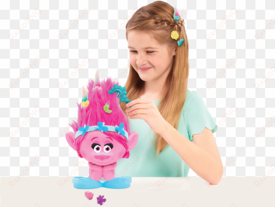 trolls poppy styling troll - dreamworks poppy style station