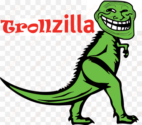 trollzilla clipart - troll dinosaur