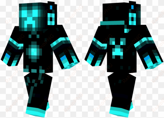 Tron Creeper - Creeper Skin De Minecraft transparent png image