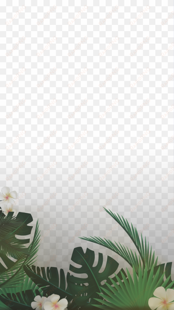 tropical leaf - green leaf snapchat filter