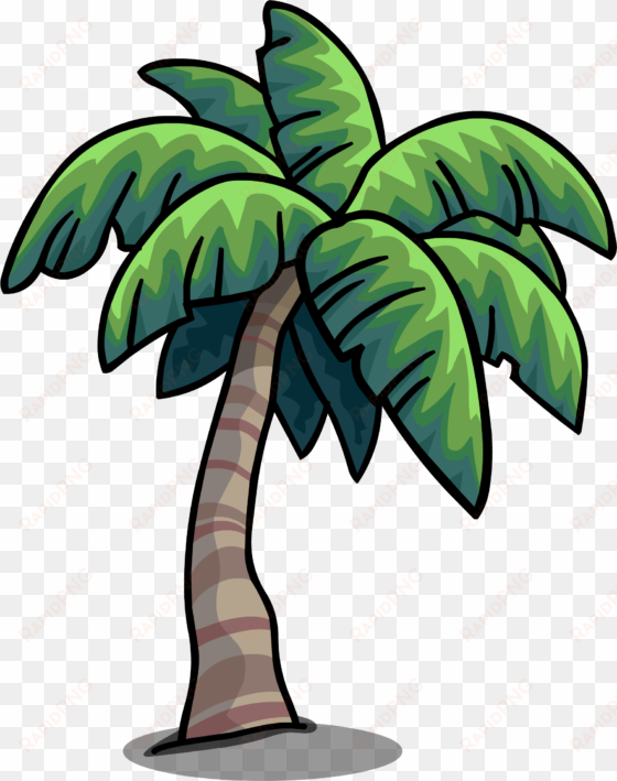 tropical palm sprite 004 - club penguin palm tree
