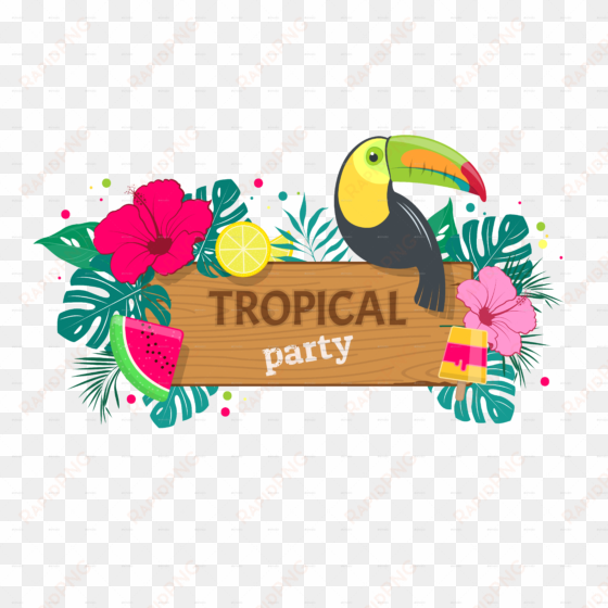 tropical party picture library library - tropical party