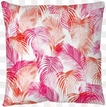 tropical watercolor pattern - blumen hintergrund palmenblätter