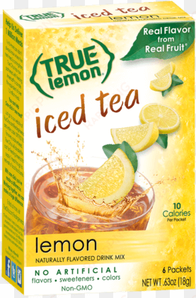true lemon iced tea box - true citrus, true lemon water enhancer mix, peach lemonade