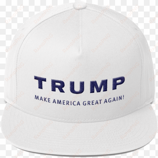 trump make america great again flat bill cap by trump - press pass collectibles donald j. trump signed 13x19