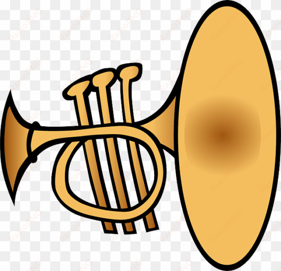 trumpet, music, musical instrument - trumpet clipart