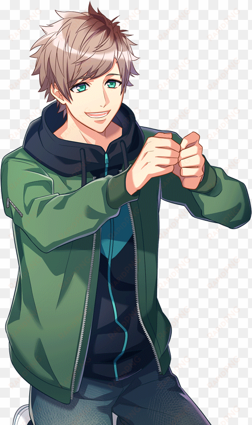 tsuzuru serious ssr transparent - happy anime boy png